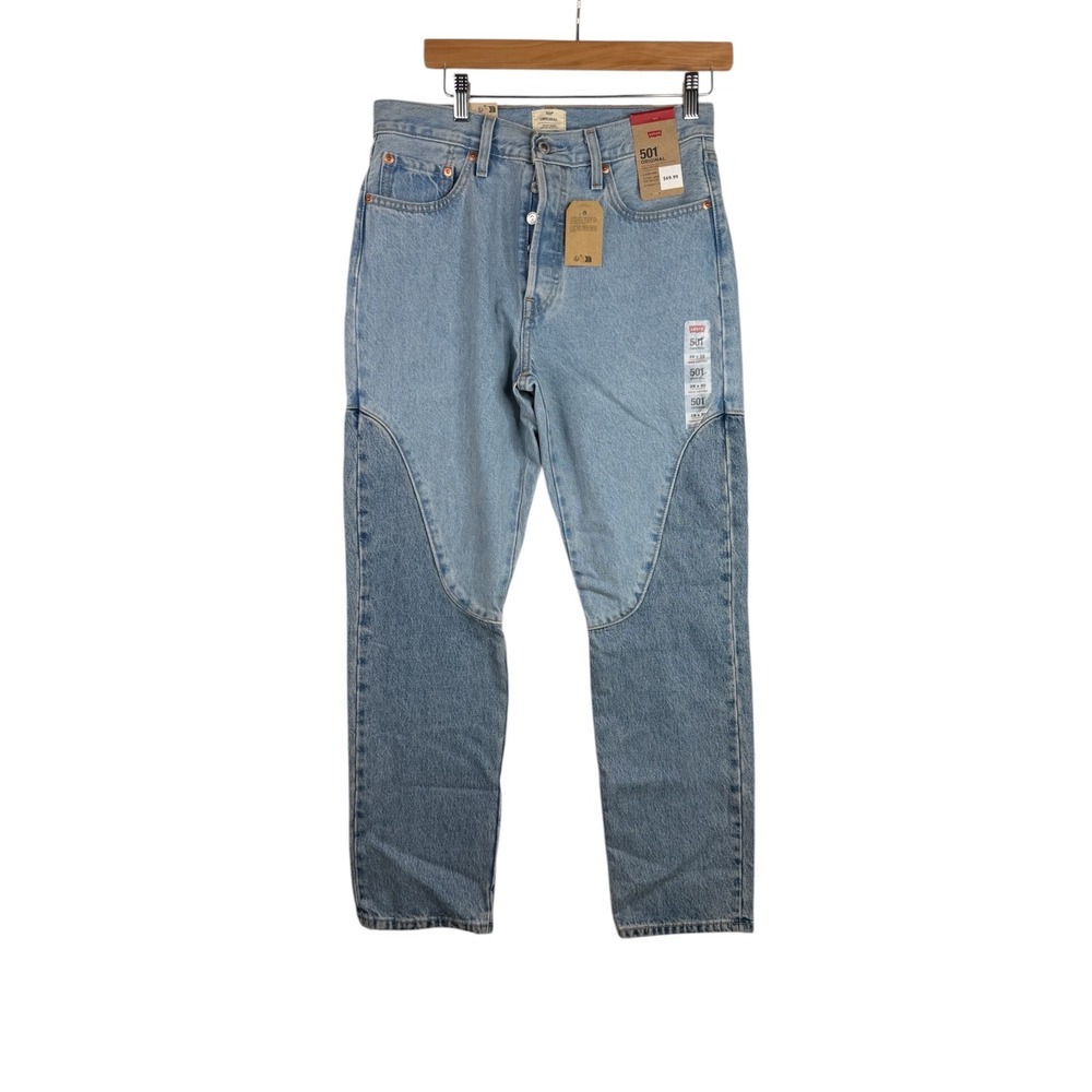 New Levi's 501 Straight Leg Jeans size 29X30 Light Blue